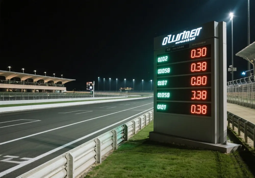 賠率資訊看板與賽馬場
